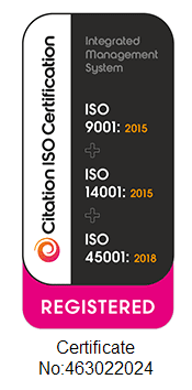 ISO-9001-14001-45001 certification badge