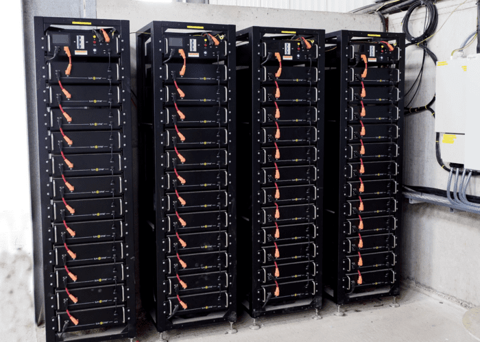 DNO Application for Solar: What UK Businesses Need to Know Commercial solar energy battery storage system used in grid-connected setups requiring DNO application approval in the UK.